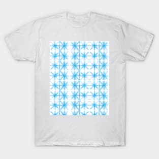 Shibori Tie Dye Pattern in Blue | Summer | Island Paradise| Tropical T-Shirt